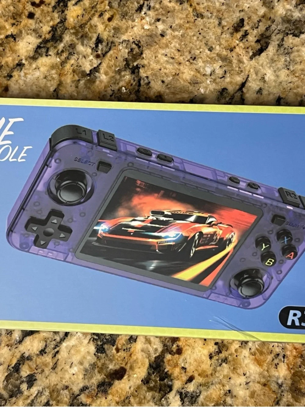 Portable Purple Handheld Video Game Console